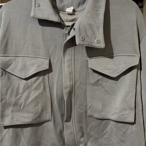 Yogalicious Women's Military Field Jacket in Gray